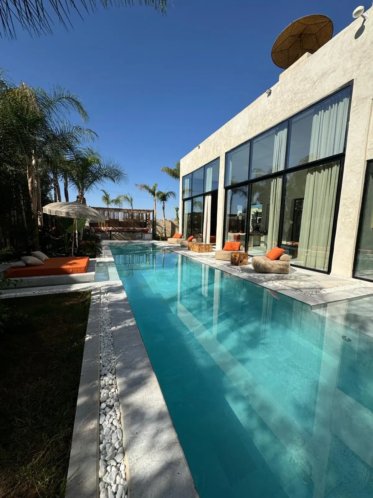 Villa Elégance — la façade et l'entrée (golf Amelkis, Marrakech)