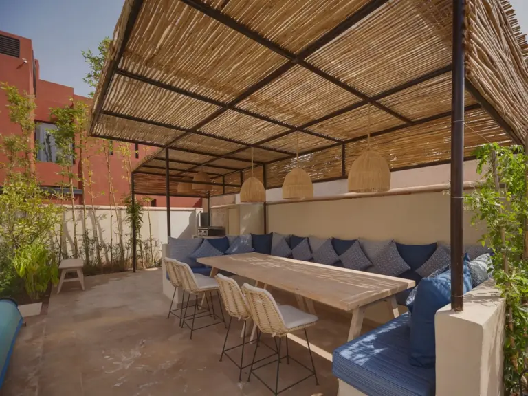 Villa Golf 3 — la salle à manger (golf Al Maaden, Marrakech)