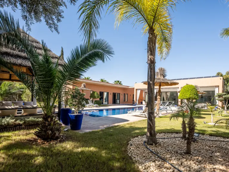 Villa Jazzy — une des chambres (route de l'Ourika, Marrakech)