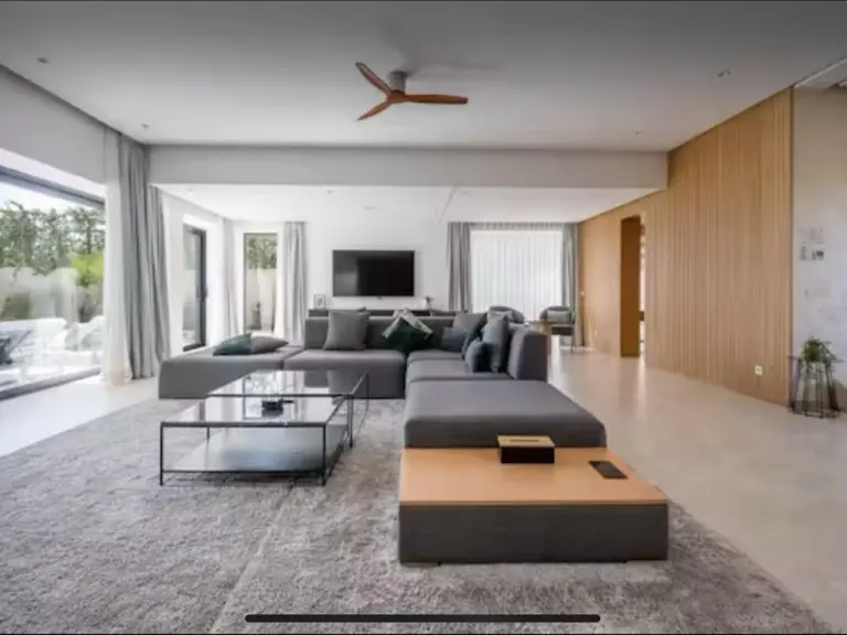 Villa blanche — une des chambres (golf Amelkis, Marrakech)