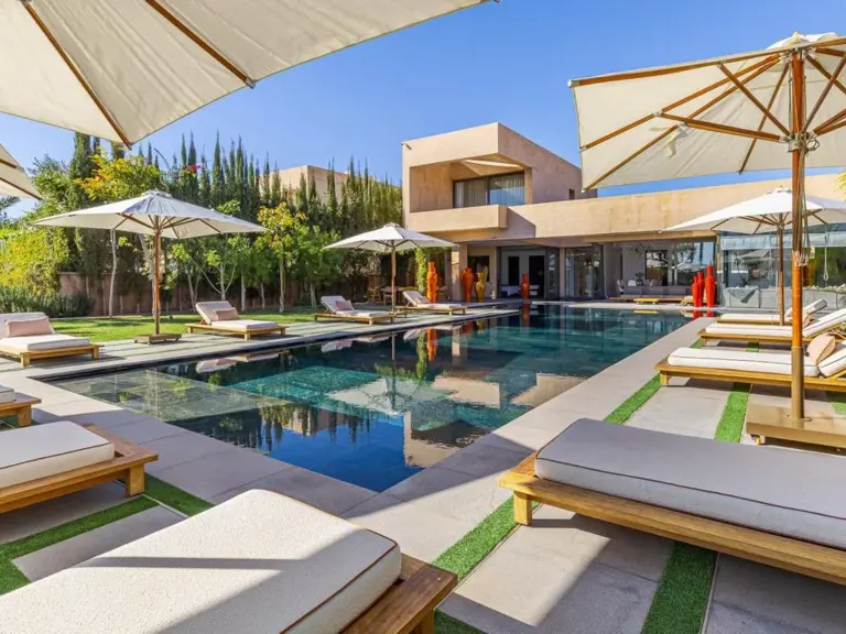 Villa Oliver — la salle à manger (golf Al Maaden, Marrakech)