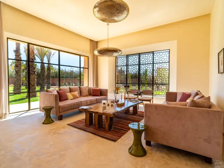 Villa Oasis — une des chambres (route de l'Ourika, Marrakech)